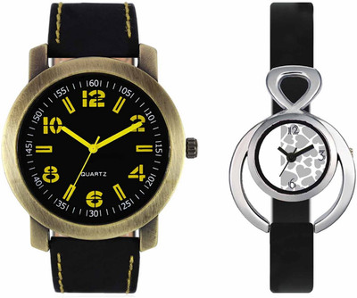 

Volga VL33VT11 Exclusive Leather & Plastic Boys & Girls Combo Watch - For Men & Women