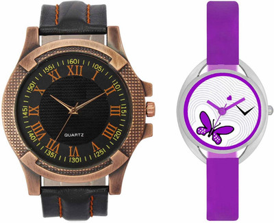 

Volga VL23VT02 Exclusive Leather & Plastic Boys & Girls Combo Watch - For Men & Women