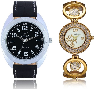 Shivam Retail VL31LR0204 New Latest Collection Metal & Leather Strap Boys & Girls Combo Watch  - For Men & Women   Watches  (Shivam Retail)
