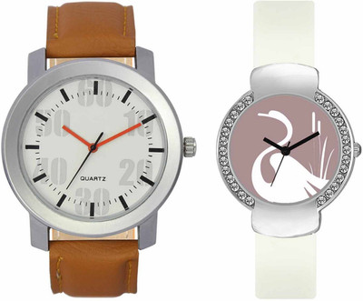 

Volga VL27VT26 Exclusive Leather & Plastic Boys & Girls Combo Watch - For Men & Women