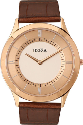 

Horra PB817MELRG4 Slimline Series Rose Gold Dial Analog Watch - For Men