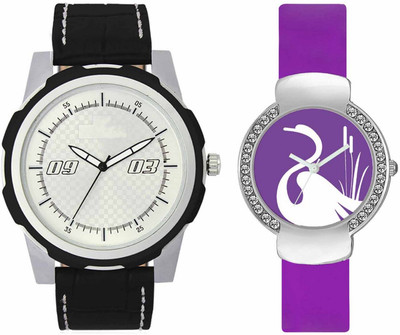 

Volga VL40VT22 Exclusive Leather & Plastic Boys & Girls Combo Watch - For Men & Women