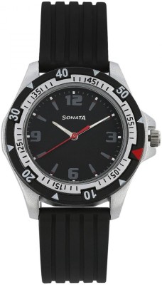 Sonata Black Dial Stylish Watch  - For Boys   Watches  (Sonata)