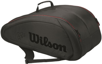 

Wilson Federer Team 12 Pack Kit Bag(Black, Kit Bag, Black;red