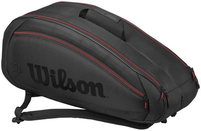 

Wilson Federer Team 6 Pack Kit Bag(Black, Kit Bag, Black;red