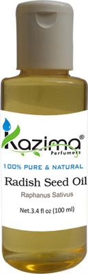 

KAZIMA Radish Seed Cold Pressed Carrier Oil (100ML) 100% Pure Natural & Undiluted For Skin care & Hair treatment(100 ml)