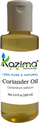KAZIMA Coriander Essential Oil (100ML) 100% Pure Natural & Undiluted For Skin care & Hair treatment(100 ml)