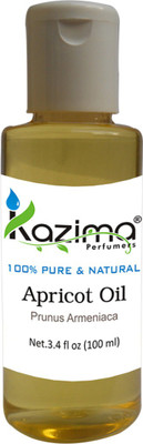 

KAZIMA Apricot Cold Pressed Carrier Oil (100ML) 100% Pure Natural & Undiluted For Skin care & Hair treatment(100 ml)