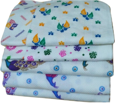 Cotton colors Cotton 250 GSM Bath, Hand Towel Set(Pack of 9)