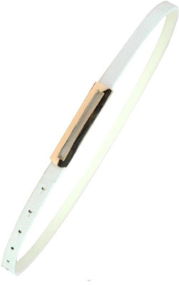 

BLINGG Women Casual White Artificial Leather Belt
