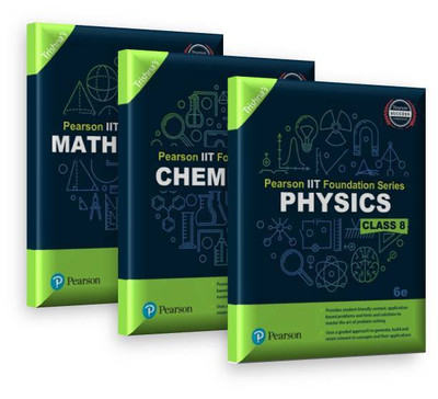 Pearson IIT Foundation Series for Class 8 (Set of 3)(English, Paperback, Trishna's)