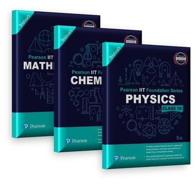 Pearson IIT Foundation Series for Class 10 (Set of 3)(English, Paperback, Trishna's)