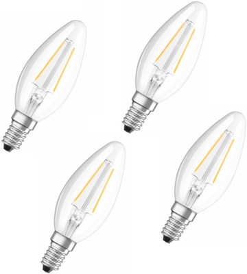Origin 3 W Basic Candle E14 LED Bulb(Yellow, Pack of 4)