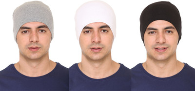 SHAUN Solid Beanie Cap(Pack of 3)