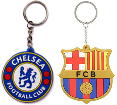 

MGP Fashion Football Club Sports Synthetic PVC RubbeR Keychain ComboNO.173 Key Chain(Multicolor)