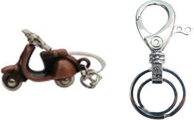 

MGP Fashion Royal Enfield Motorcycles Gold Metal Design Hook Locking Locking Key Chain combo no. 199 Locking Key Chain(Multicolor)