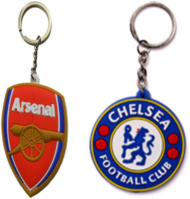 

MGP Fashion Football Club Sports Synthetic PVC RubbeR Keychain ComboNO.172 Key Chain(Multicolor)