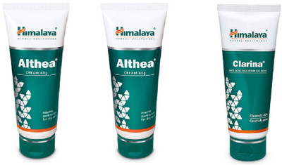 

Himalaya 1 althea cream with1 clarina face wash(Set of 3)