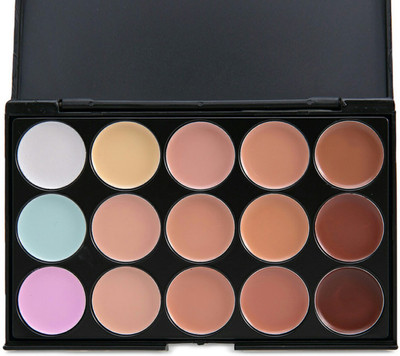 

Menow 15 Colours Contour Concealer(Brown, Dark Brown, Beige, Nude, Orange, Blue, Green, 10 ml)