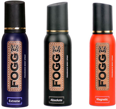 

Fogg 3 Body Spray - For Men & Women(120 ml, Pack of 3)