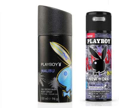 

Playboy Pack of 2 Men Deodorant Spray - For Men(300 ml, Pack of 2)