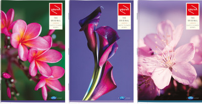 

navneet Regular Notebook(Exotic Flower Series, Multicolor, Pack of 3)