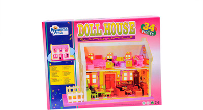 

Tingoking Doll House (34 pcs.) Dolls & Doll Houses(Multicolor)