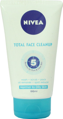

Nivea Total Face Cleanup for Normal to Oily Skin-100 ml Face Wash(100 ml)