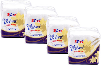

Ezee Ezee Tissue Paper Napkins - 100 Pieces (Pack of 4/400 tissues)(Pack of 400)