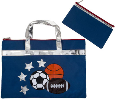 

Lill Pumpkins Nylon Football Folder Bag(Set Of 2, Blue)