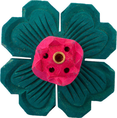 

eCraftIndia Wooden Incense Holder(Green)