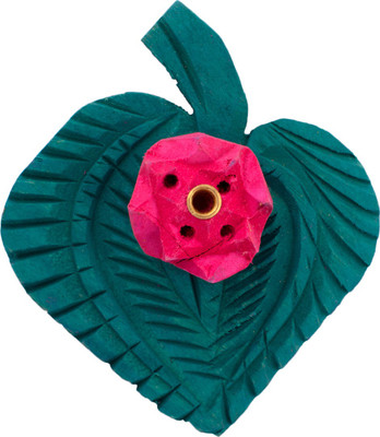 

eCraftIndia Wooden Incense Holder(Green)