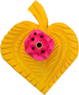 

eCraftIndia Wooden Incense Holder(Yellow)