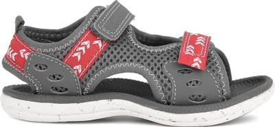 

Clarks Boys Velcro Strappy Sandals(Grey, Grey synthetic