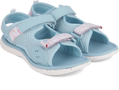 

Clarks Boys Velcro Strappy Sandals(Blue, Pale blue syn
