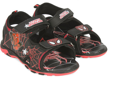 

Spiderman Boys Velcro Sports Sandals(Black, Black/red