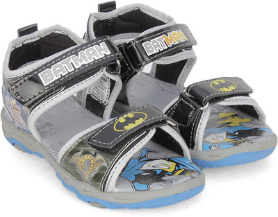 

Batman Boys Velcro Sports Sandals(Black, Black/grey