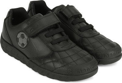 

Clarks Boys Velcro Formal Boots(Black, Black leather