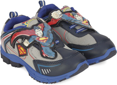 

Superman Boys Strap Walking Shoes(Grey, Grey navy
