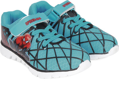 

Spiderman Boys Lace Walking Shoes(Light Blue, Torquoise black