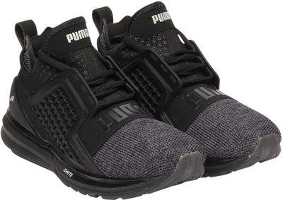 

Puma Boys & Girls Lace Sneakers(Black, Black- silver