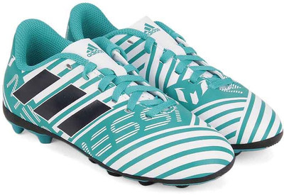 

ADIDAS Boys Lace Football Shoes(White, Ftwwht/legink/eneblu