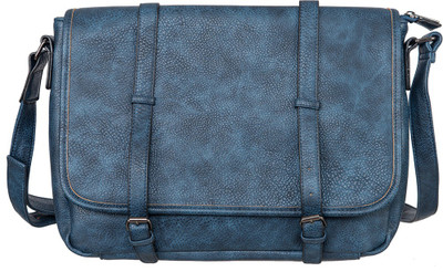 

peaubella 12 inch Laptop Messenger Bag(Blue)