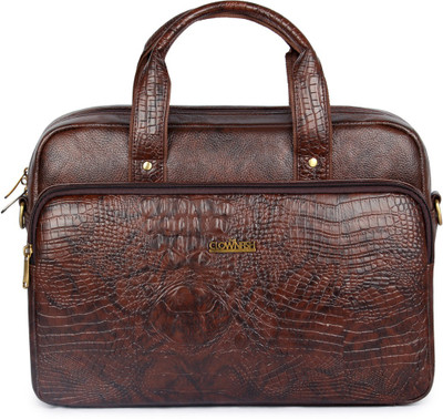 

The Clownfish 15.6 inch Laptop Messenger Bag(Brown), Dark brown
