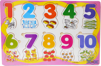

Emob Learning Wooden Numbers shapes Education Blocks for Kids(Multicolor)