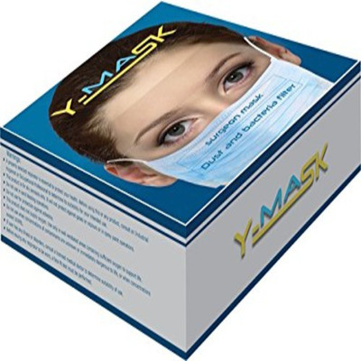 

YMASK YMASK Pink 3-ply face mask for adults with Bacteria filtration ( 100 Pc) YMASK03 Mask