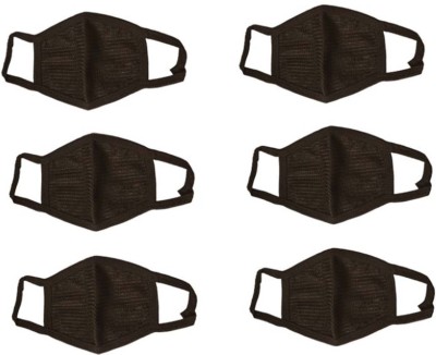 

Iubit Set of 6 Mask Anti-pollution Mask(Black, Pack of 6