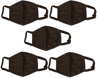 

Modish vogue Set of 5 Mask Anti-pollution Mask(Black, Pack of 5