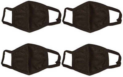 

Modish vogue Set of 4 Mask Anti-pollution Mask(Black, Pack of 4