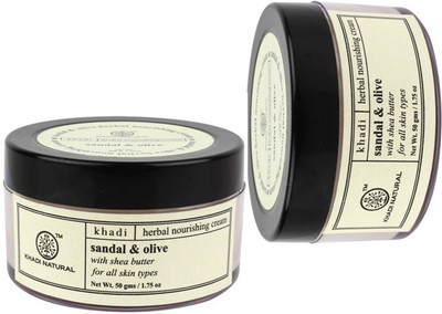 

Khadi Natural Herbal Sandal & Olive Face Nourishing Cream SLS & Paraben Free(100)